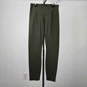 Lululemon Grey Wunder Under High Rise Crop Size S/M